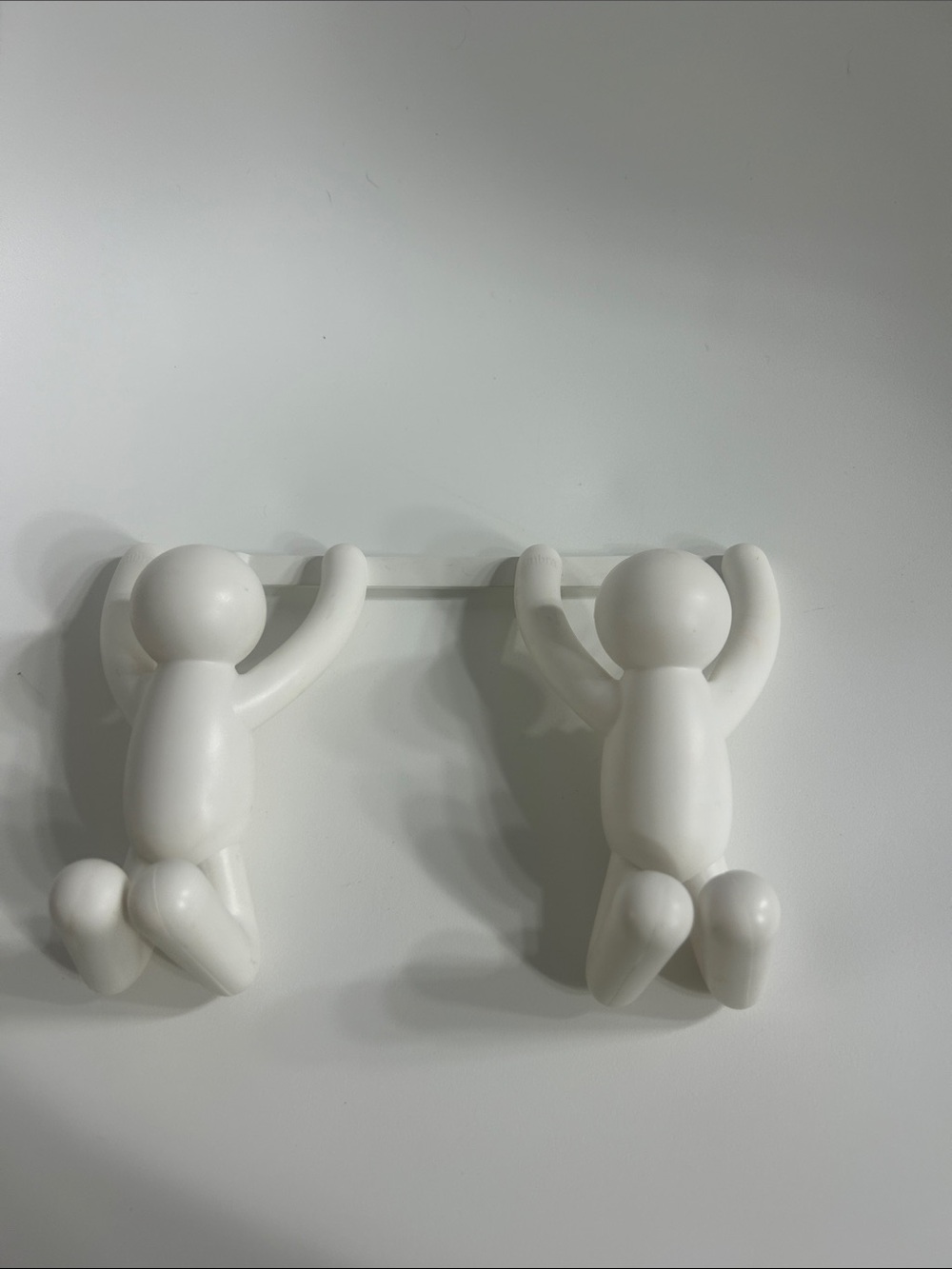Umbra White Hanging Figurine Wall Hooks – Modern Home Accent.